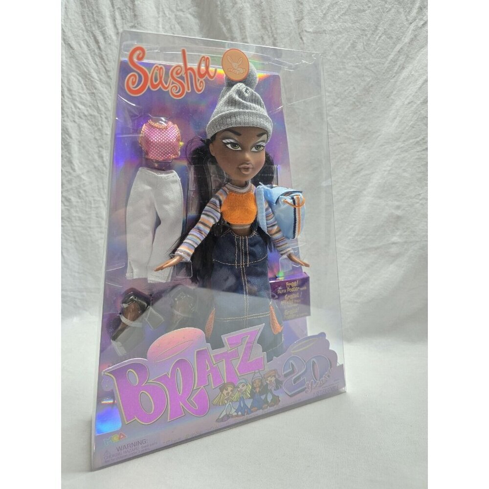 Bratz 20th Anniversary Sasha- New- Packaging Has Wear